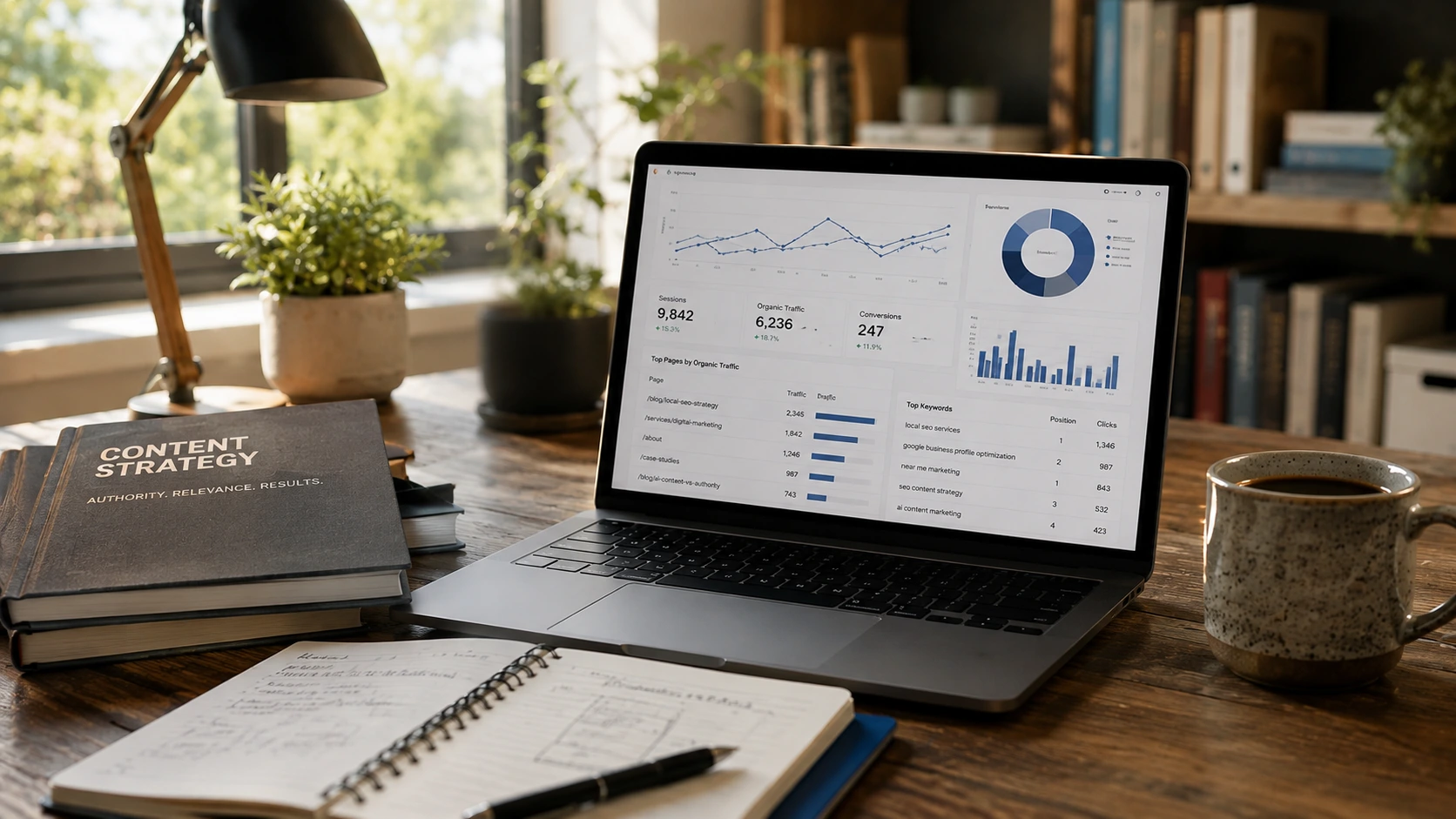 AI content strategy compared with authority-building original content